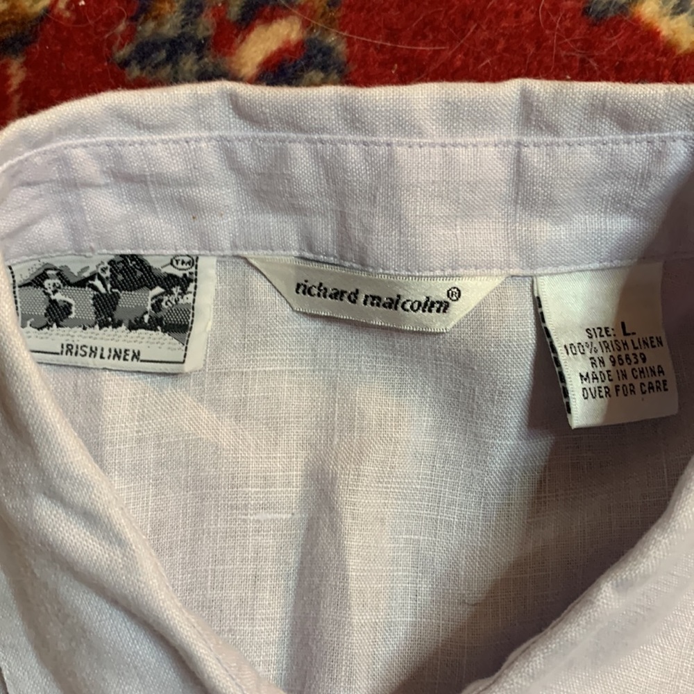100%Irish Linen RICHARD MALCOM blouse - Picture 3 of 5